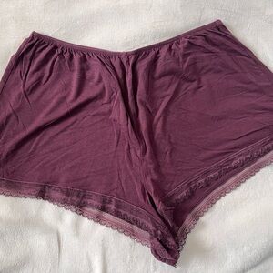 Victoria's Secret Plum Lace Trim Panties